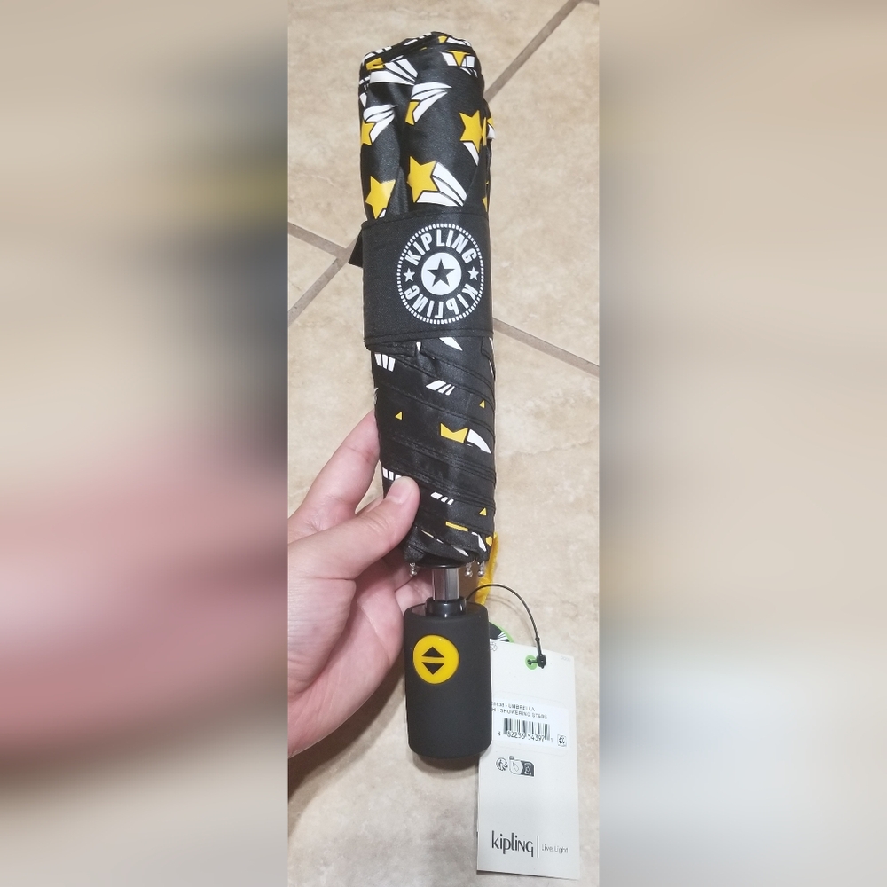 Kipling Auto Open Printed Umbrella - Showering Stars
